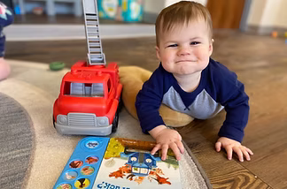 Infant care and tummy time at The Learning Tree in Minot, North Dakota