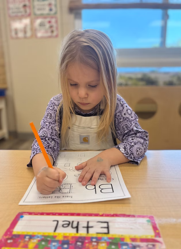 Pre-K and kindergarten prep at The Learning Tree preschool in Minot, ND